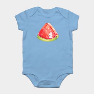 bunny jelly watermelon summer kawaii Baby Bodysuit